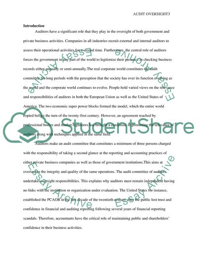 Importance of Auditors, Relationship between Public Companies and Auditors