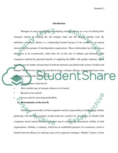 Management Dynamics in Strategic Alliances