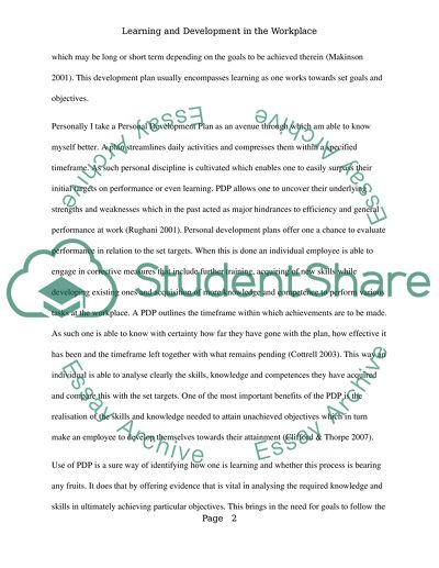 Learning and Development in the Workplace