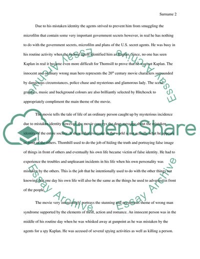 Question of Identity in North by Northwest