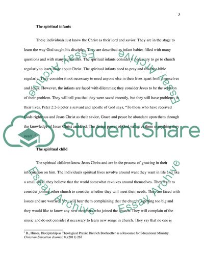 Stages and Spheres of Discipleship