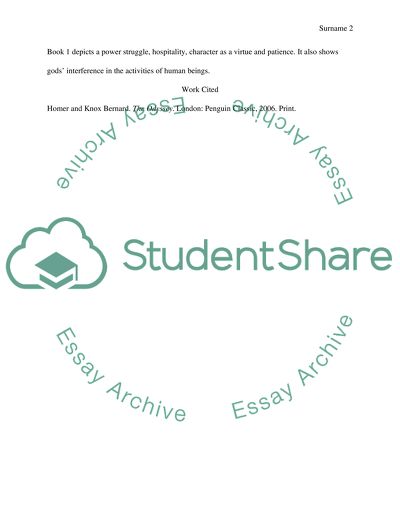 THE ODYSSEY of Homer book1 Athena Inspires the Prince