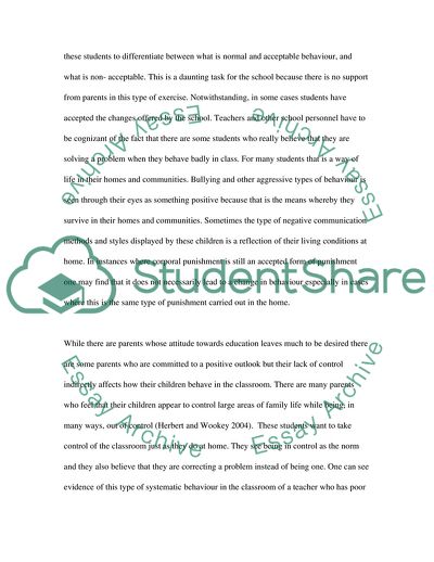 Managing Learning and Teaching in the Classroom