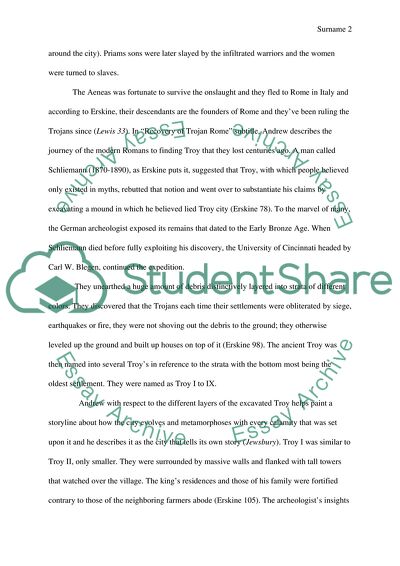 Troy between Greece and Rome