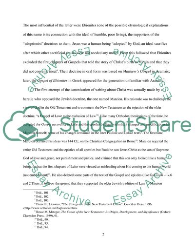 The Foundation of Orthodoxy and the Canon