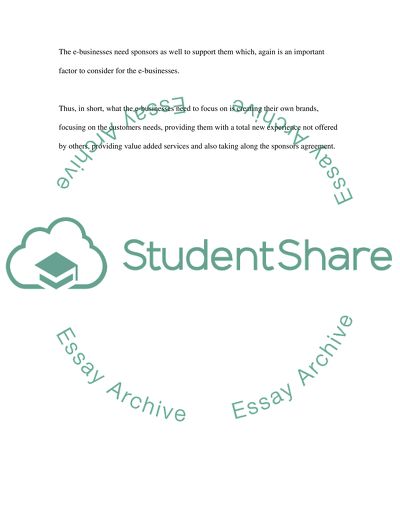 Strategies for E-Business through Its Maturity