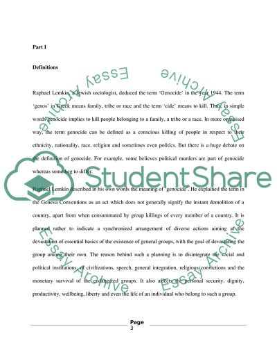 Genocide And Crimes Against Humanity