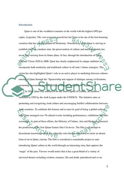 How Does Film Clockwise Represent Qatari Culture