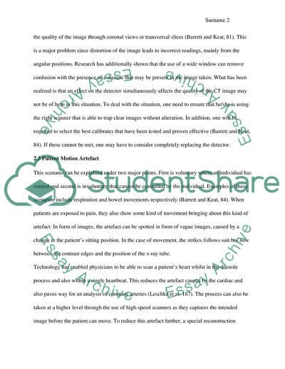 Artifact in Computed Tomography