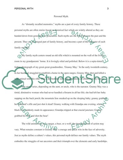 Personal Myth Issues