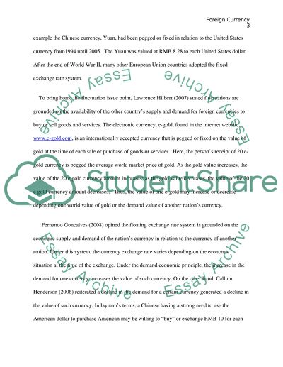 Foreign Currency Exchange Rate