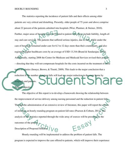 Hourly Rounding as the Solution to Patient Falls