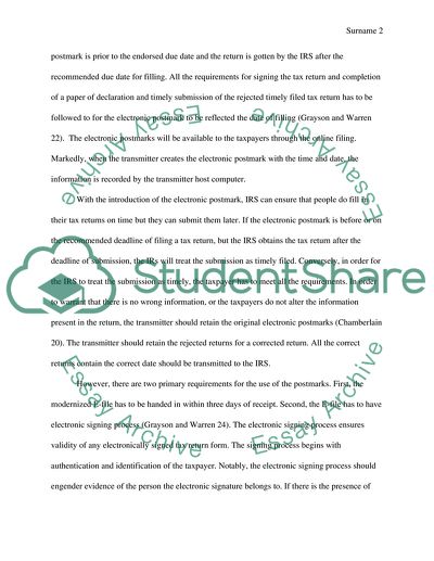 Introduction of Electronic Postmarks