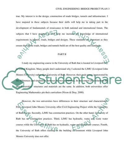 Civil Engineering: Bridge Project Plan