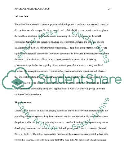 Macro and Micro Economics