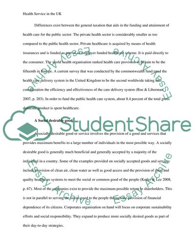 Health Service in the UK