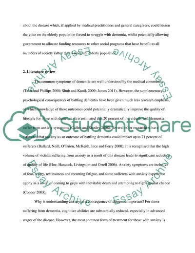 What Do We Understand about Dementia