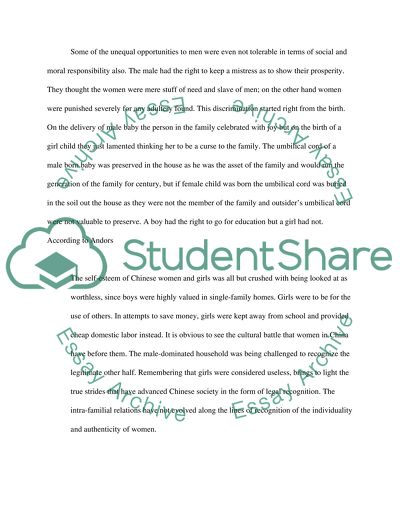 Chinese Women in 20th century