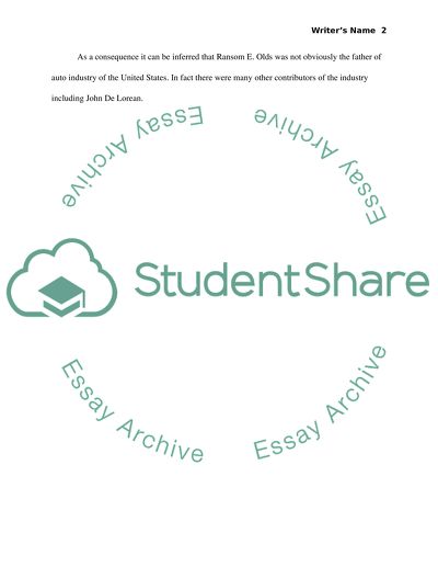 Michigan history-Oldsmobile