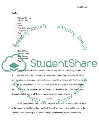 Classification of Groups in Glee (Pilot)