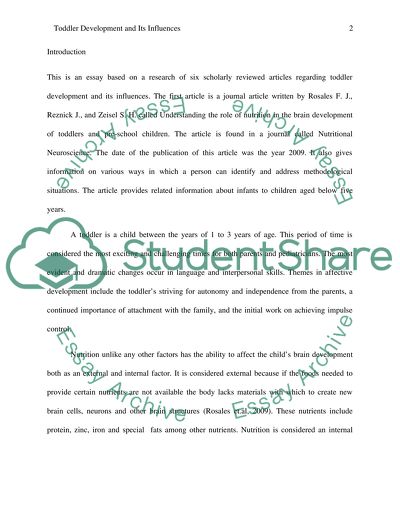 Toddler Development and Its Influences