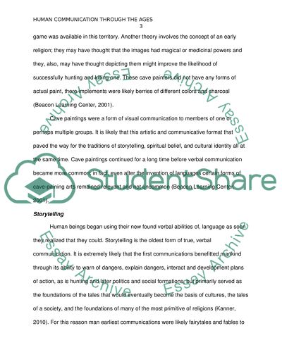 Forms of Human Communication through the Ages