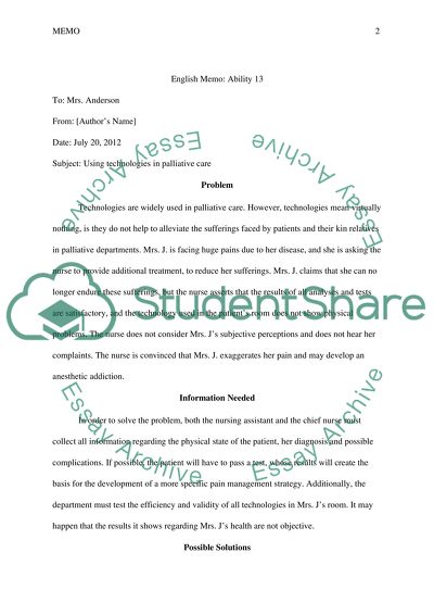 Using Technologies in Palliative Care