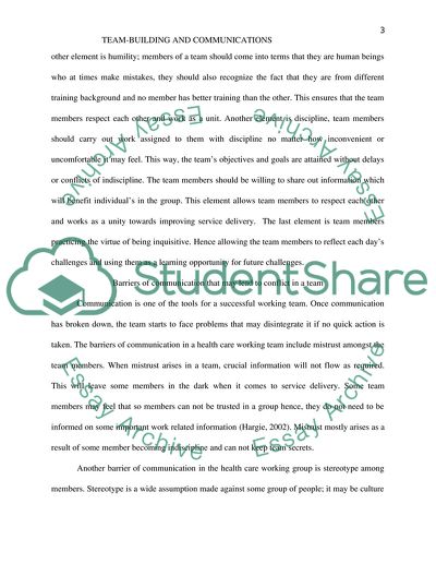 Team-building and Communications