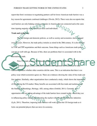 Is Foreign Trade Getting Better or Worse in the United States