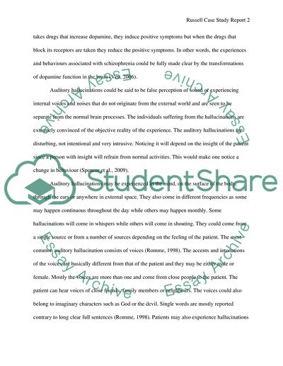 Auditory Hallucination in Schizophrenic Illness