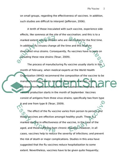 Harmful Effects of Flu Vaccine