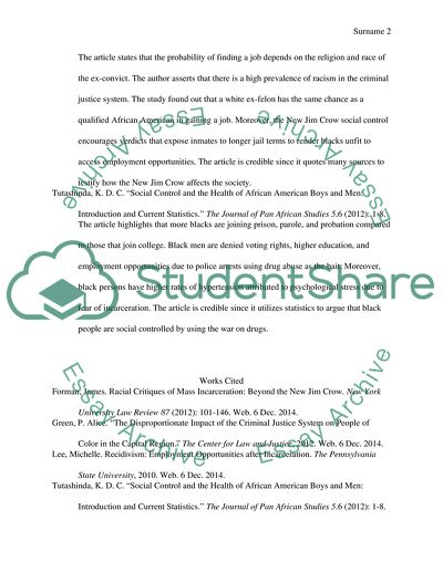 Mass Incarceration: The New Jim Crow