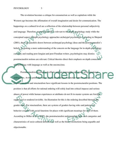 Why Should Psychologists Be Interested in Poststructuralism and Postmodernism