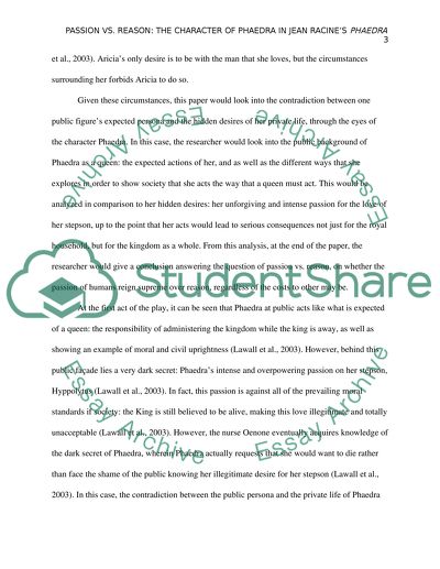 Passion vs. Reason: Phaedra