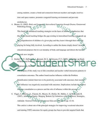 Bibliographical Analysis of Educational Strategies