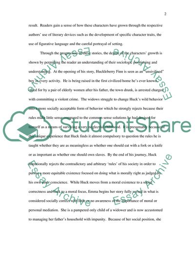 Comparing Roles: Huck, Emma and Asher