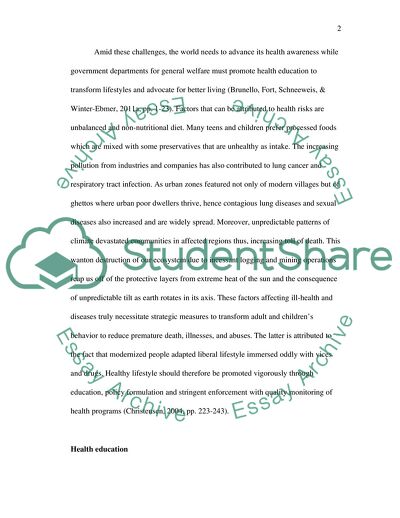 Importance of a Health Promotion