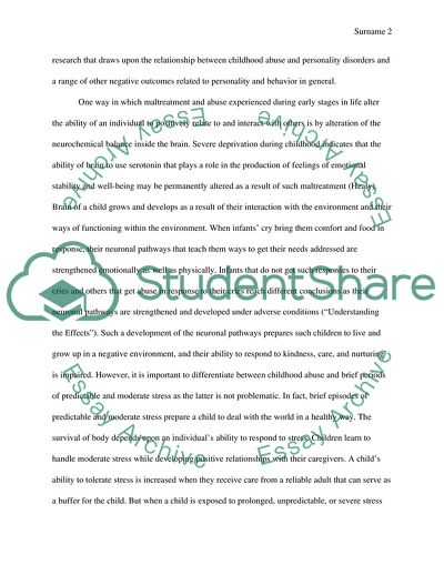 Kids Who Are Exposed to Verbal Abuse and Personality Disorders