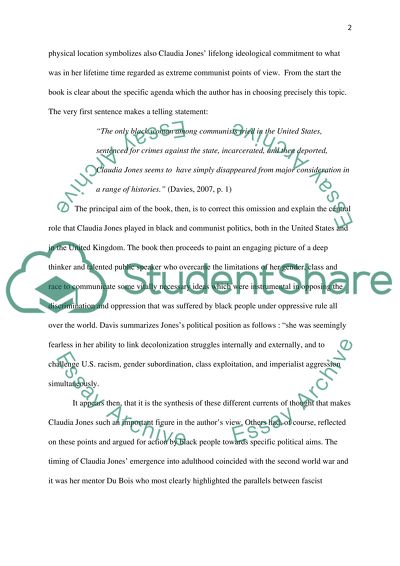 Left of Karl Marx: The Political Life of Black Communist Claudia Jones Critique