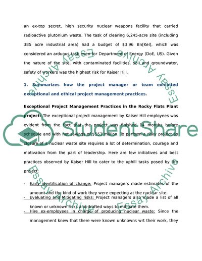 Recent recipients of the Project Management Institutes Project of the Year Award