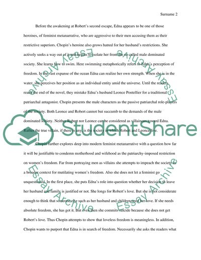 Subversion of Gender and Freedom without Responsibility in the Awakening