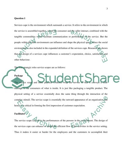 Marketing of Services Issues