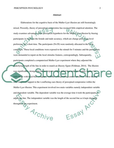 Perception Psychology