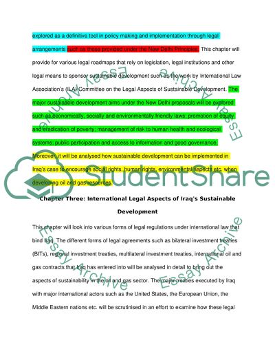 Legal Regulatory Framework for the Sustainable Development of Iraqi Oil and Gas