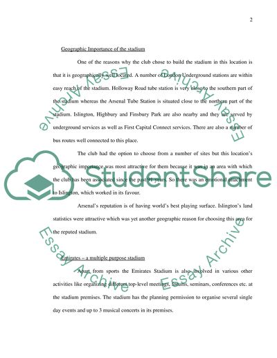 Stadium Facilities and the Environment