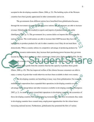 What do you understand by globalisation Discuss who- if anybody, is benefiting from different aspects