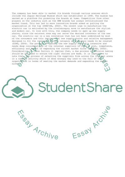 The Jaguar Land Rover