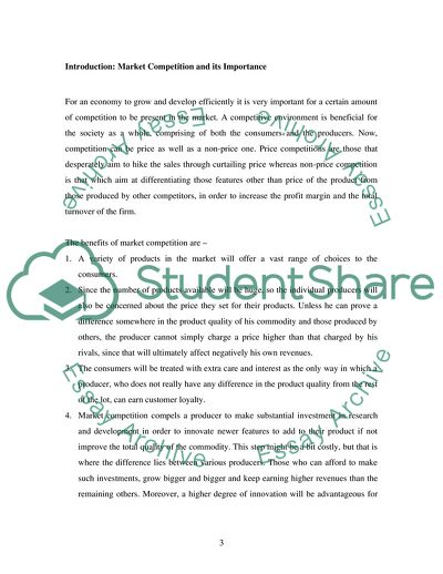 Competition in the UK Market