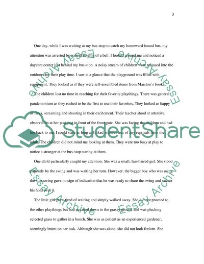 playground college essay