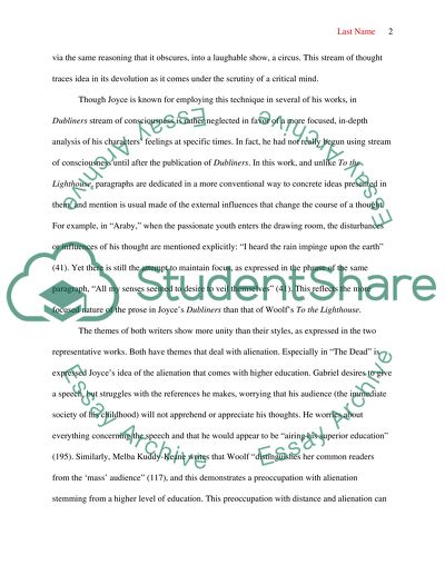 James Joyce and Virginia Woolf